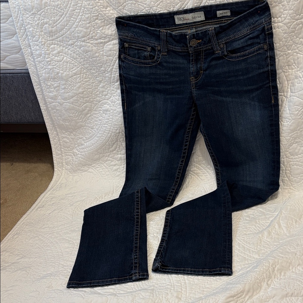 BKE Dark Indigo Straight Leg extra long size 31 waist 35.5 length